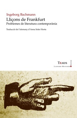 Lliçons de Frankfurt 'Problemes de literatura contemporània'