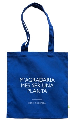 Tote bag Finestres "M'agradaria més ser una planta" Mercè Rodoreda
